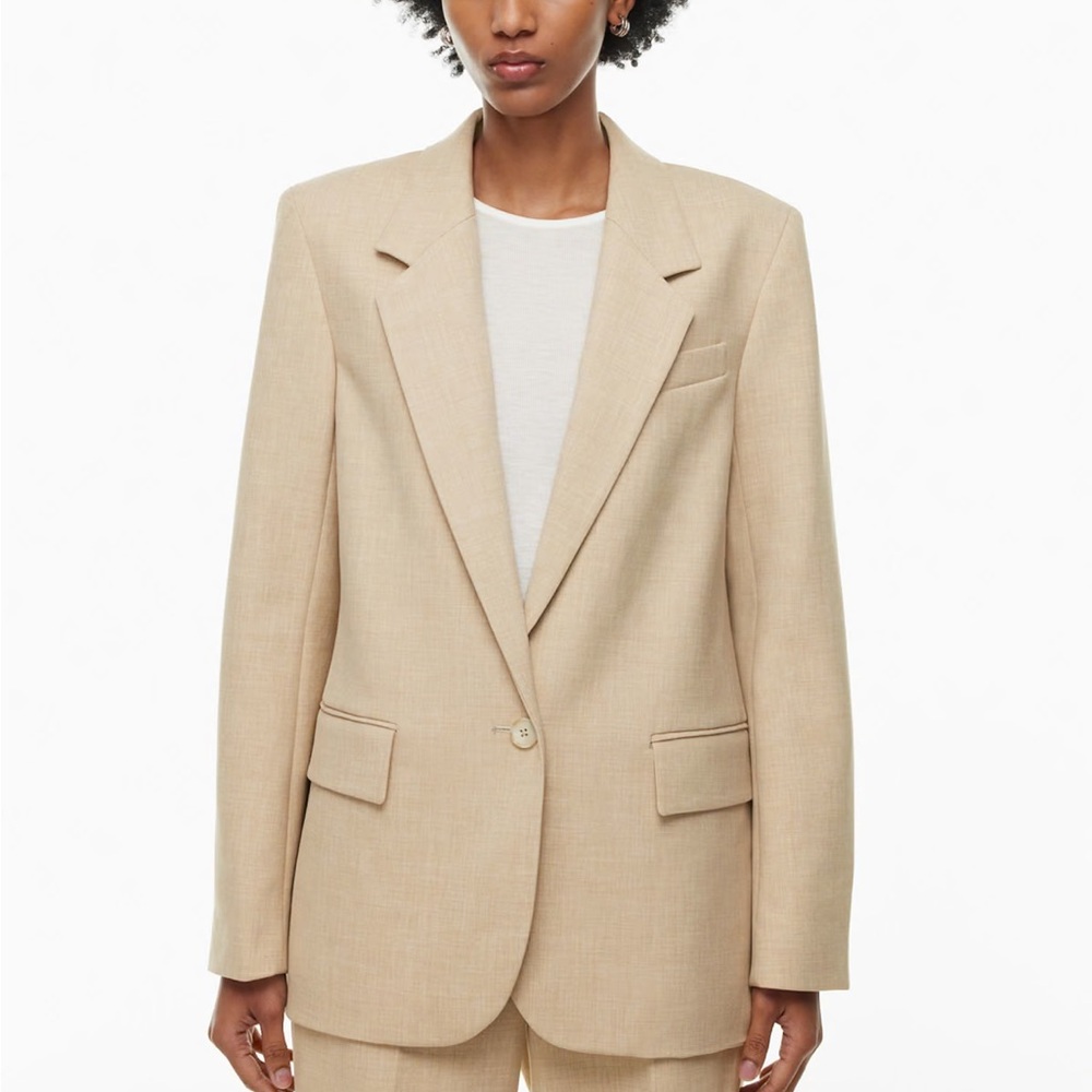 NWT - Aritzia Blazer, Size Small, Heather Oat Beige, Generation Blazer